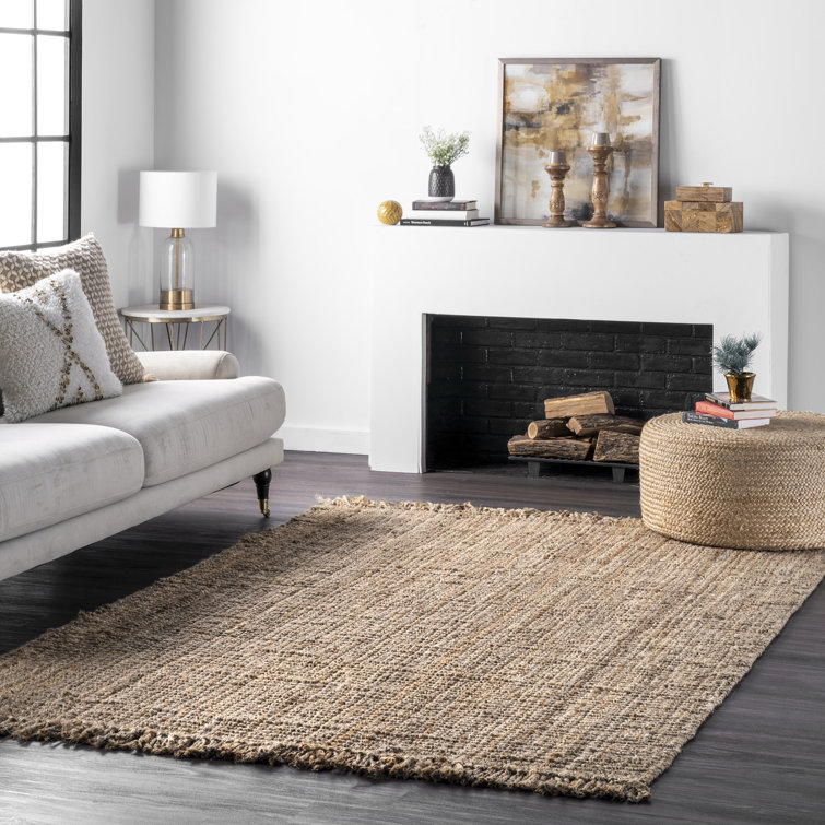 Gracie Oaks Isalena Handmade Flatweave Farmhouse Jute Area Rug in Natural & Reviews Wayfair